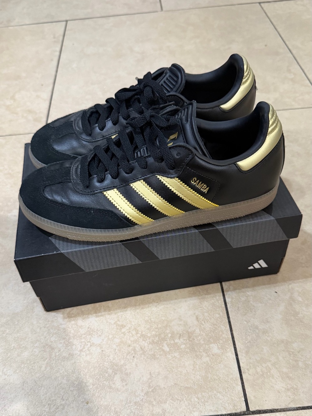 adidas Samba Men’s Sneakers - Black and Gold